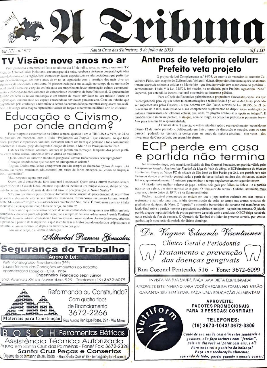 Capa A Tribuna